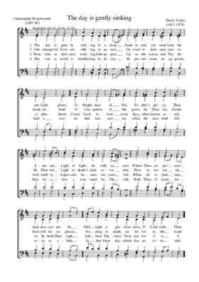 The day is gently sinking to a close