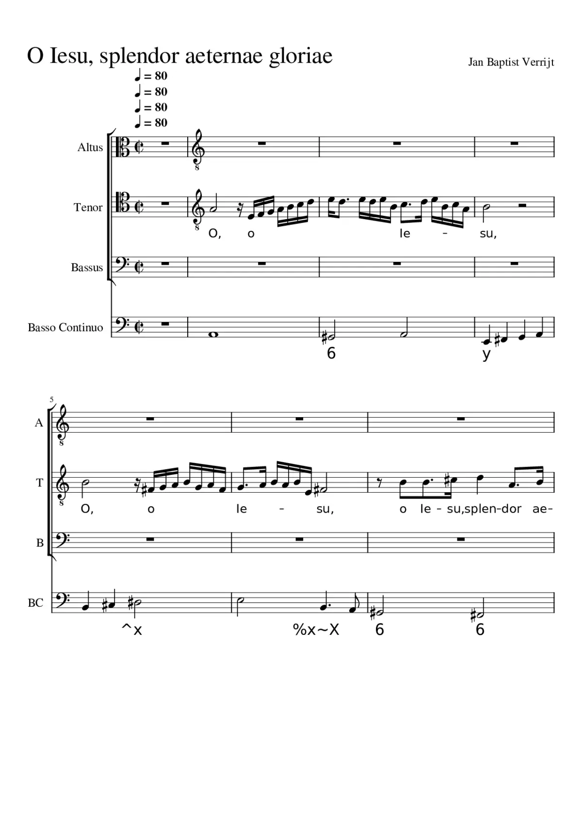 O Iesu splendor aeternae gloriae - Page 1