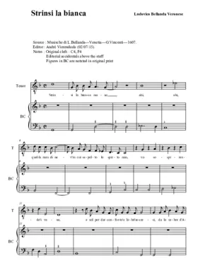 Strinsi la bianca mano