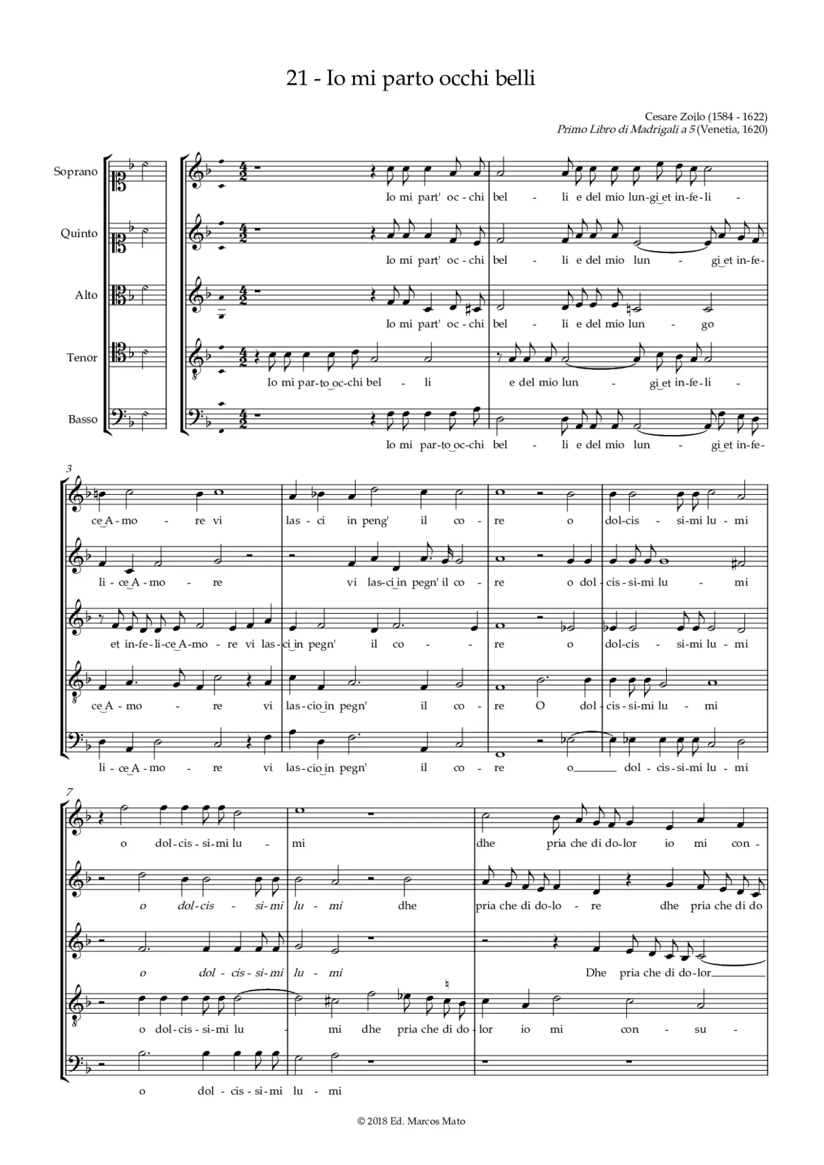 Io mi parto occhi belli - Page 1