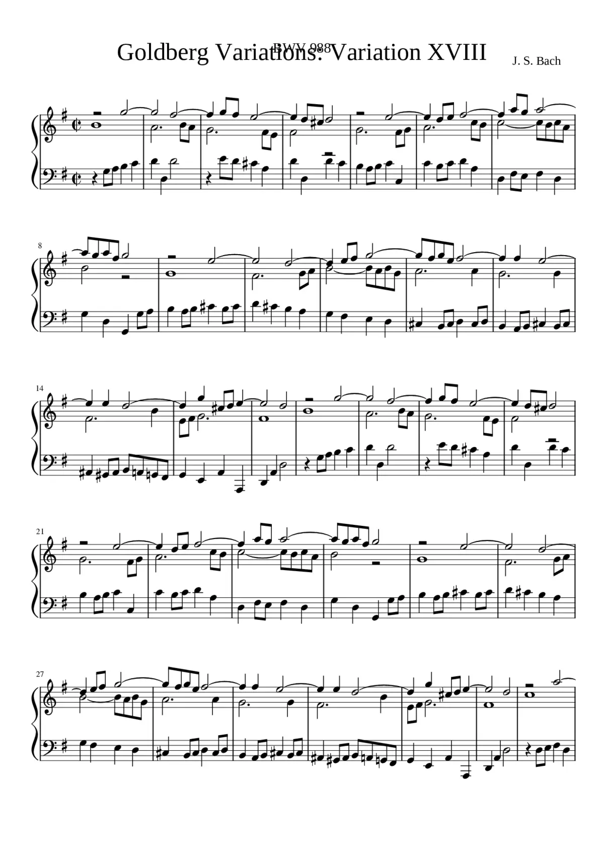 Goldberg-Variationen BWV 988 - Page 1
