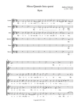 Missa Quando lieta sperai