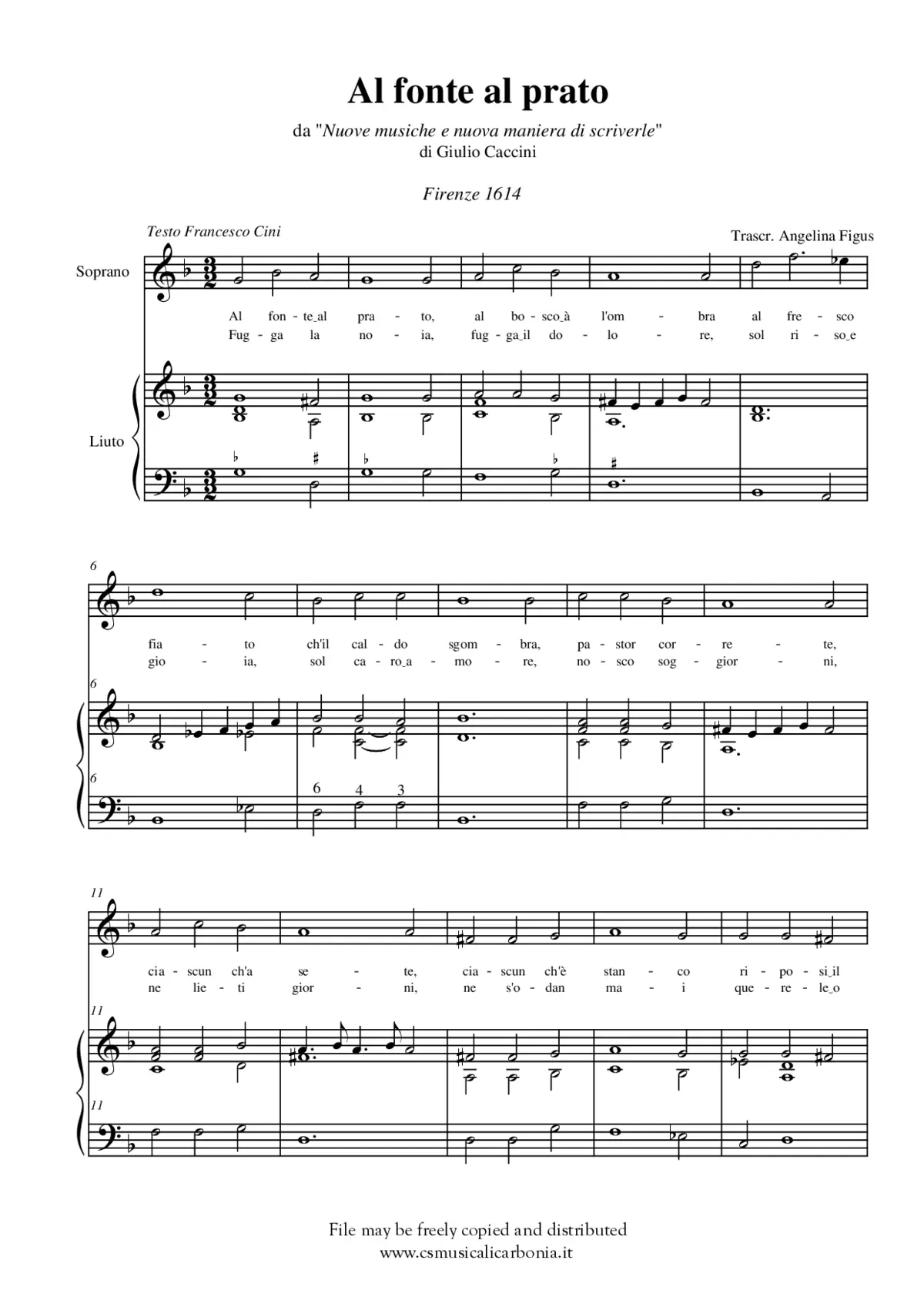 Al fonte, al prato - Page 1