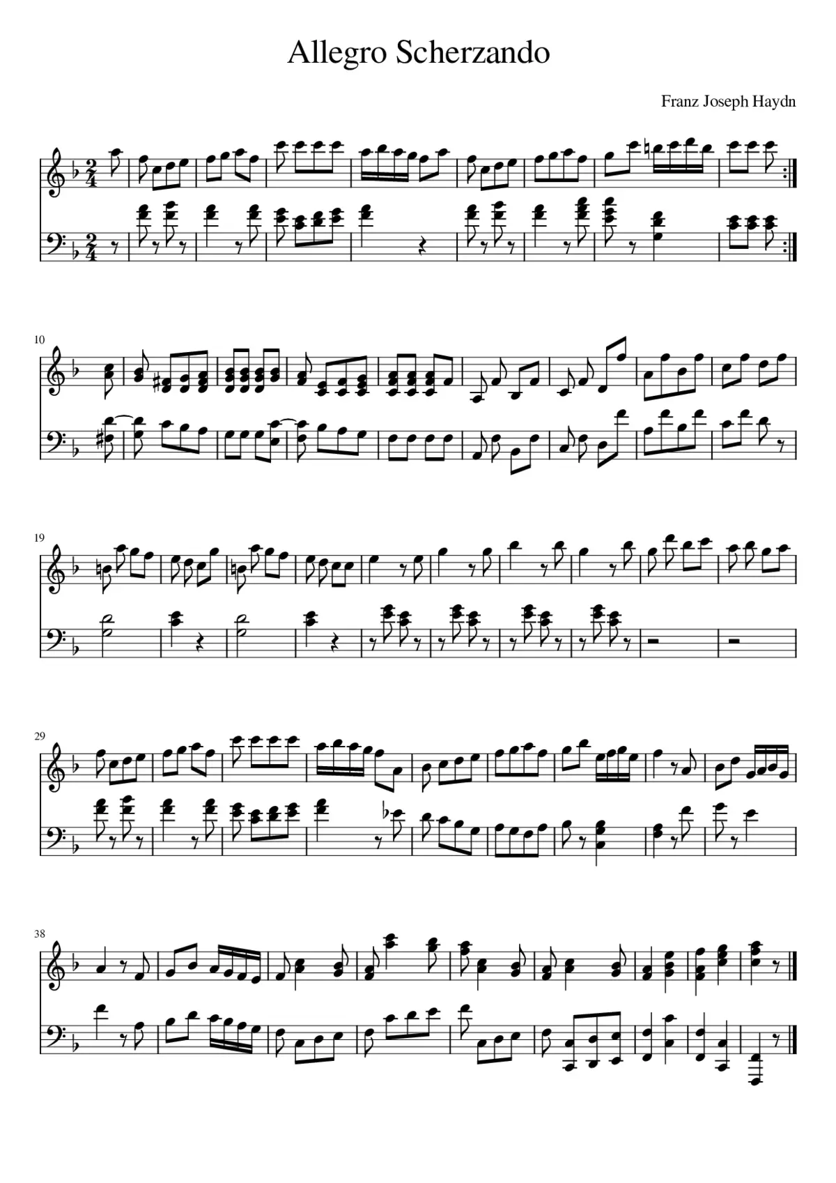 Allegro Scherzando - Page 1