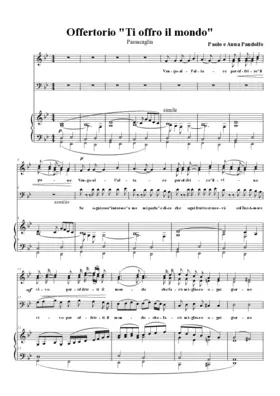 Ti offro il mondo (Offertorio)