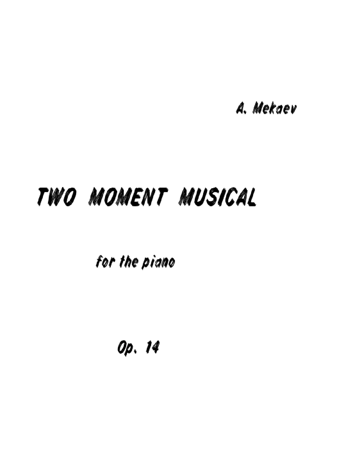 2 Moments musical - Page 1