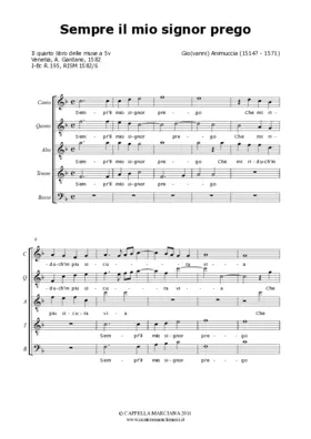 Sempre il mio signor prego