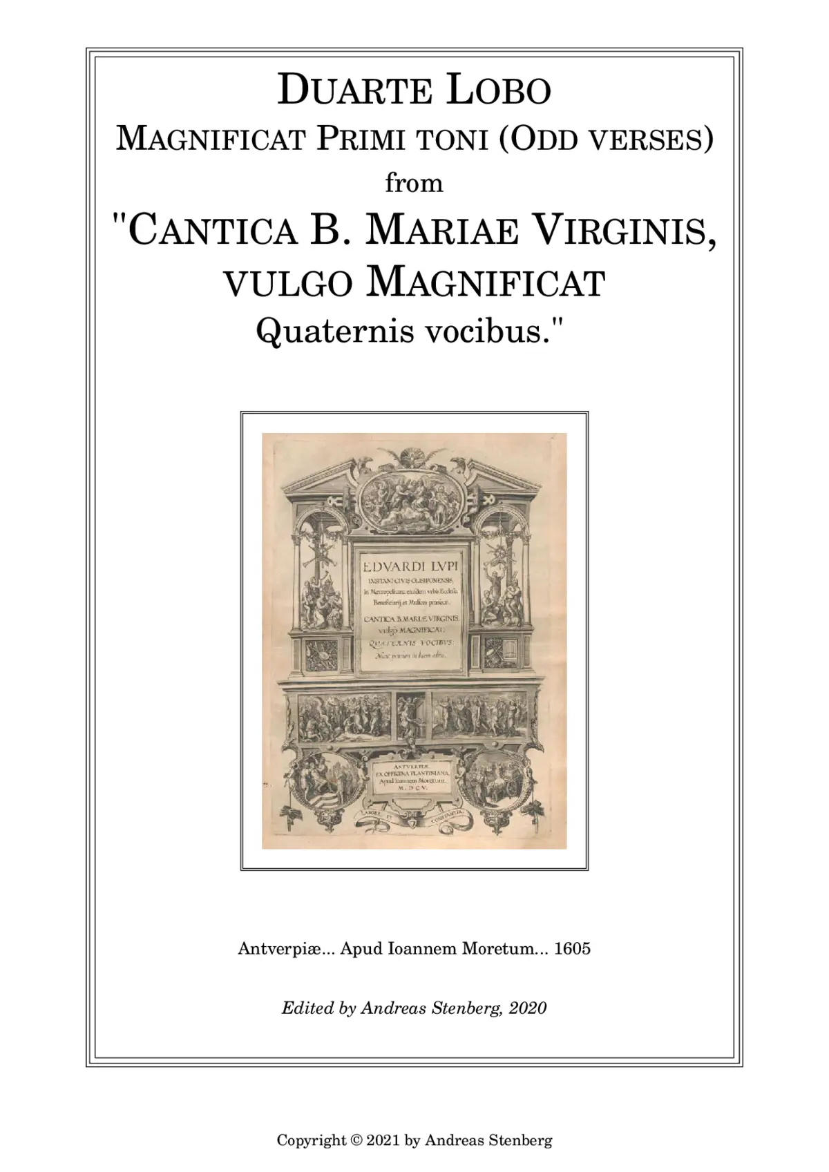 Magnificat primi toni (odd verses) - Page 1