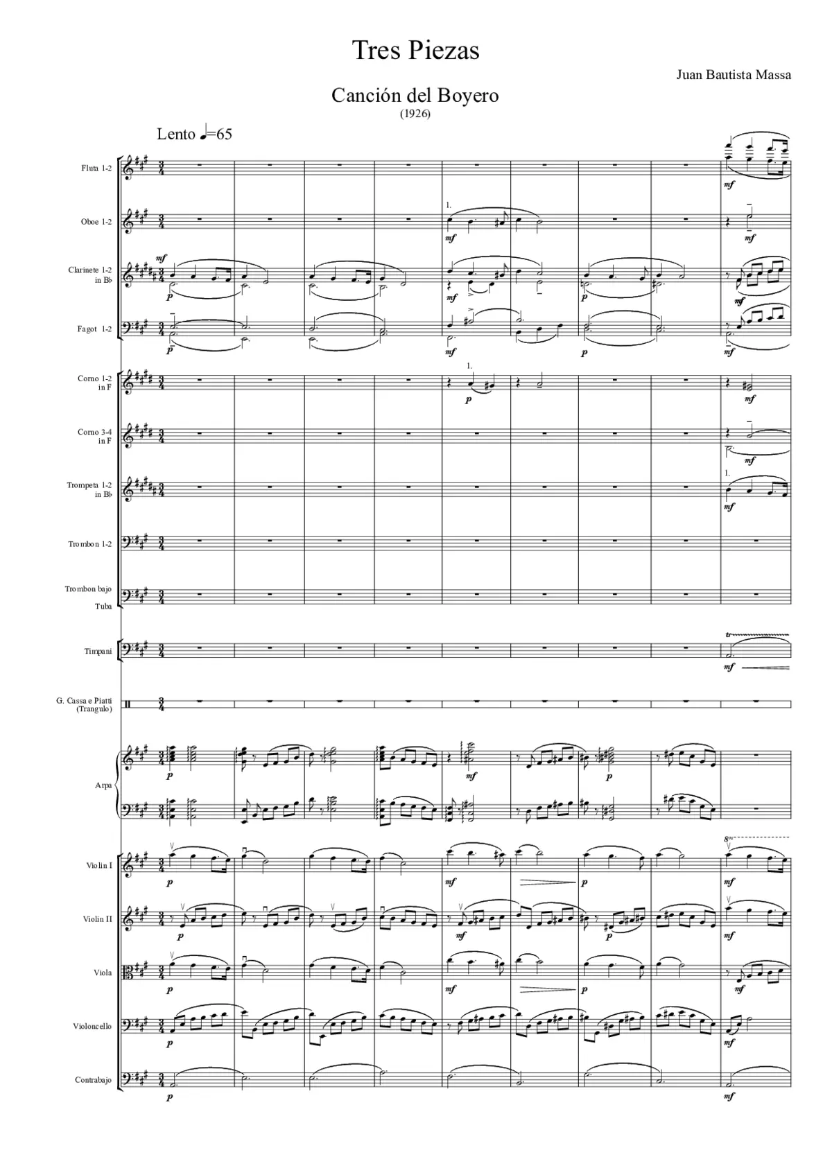 Tres Piezas - Page 1
