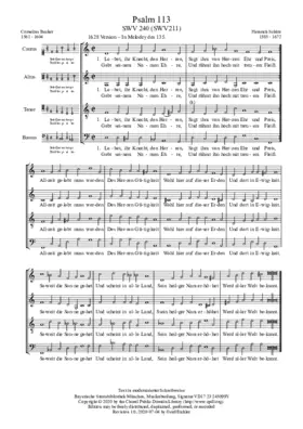 Lobet, ihr Knecht, den Herren, SWV 211