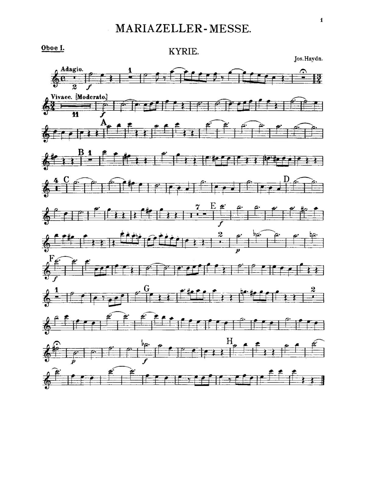 Missa Cellensis - Page 1
