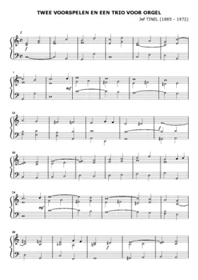Twee voorspelen en een trio voor orgel