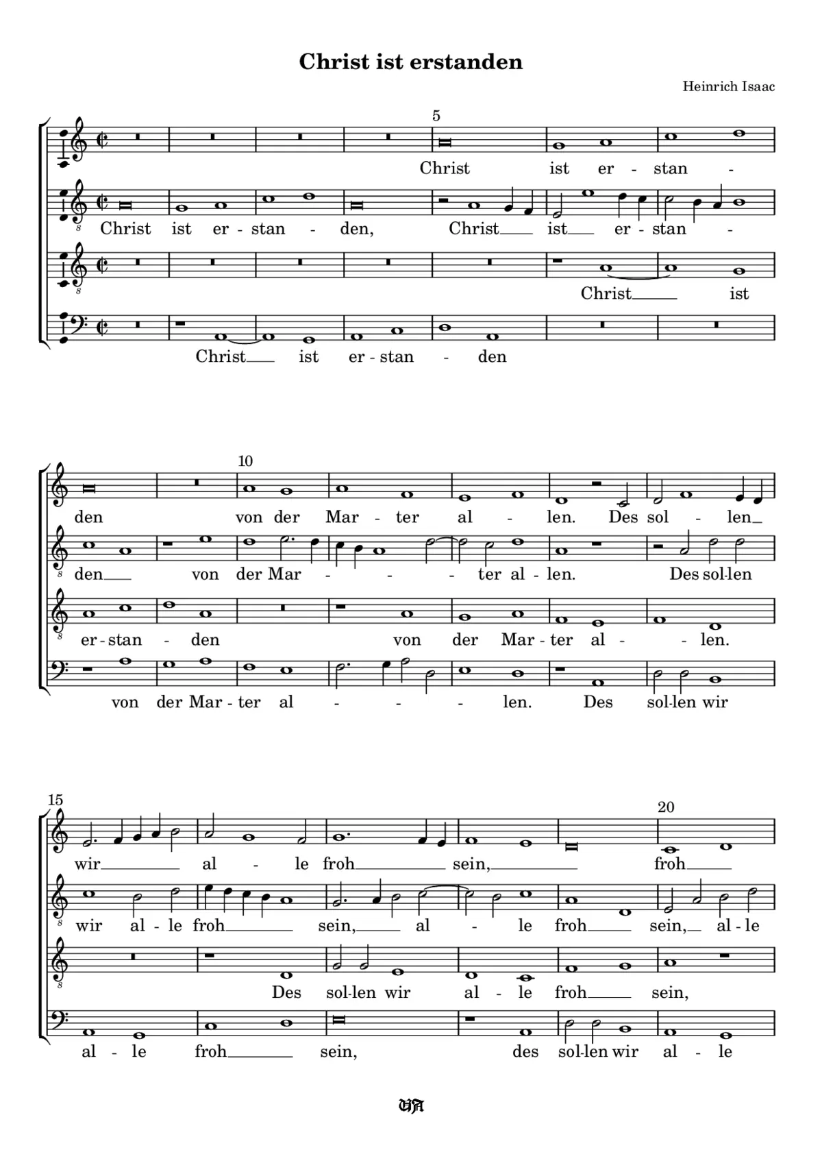 Christ ist erstanden - Page 1