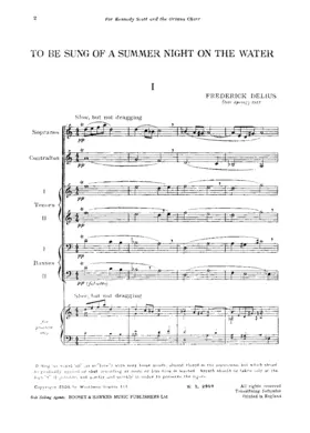 To Be Sung of a Summer Night on the Water