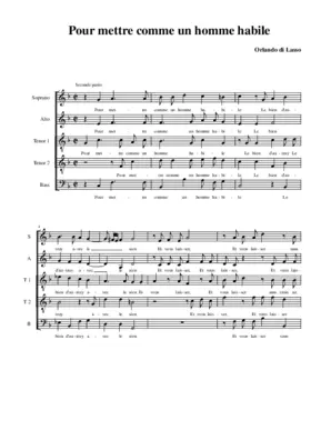 Pour mettre comme un homme habile