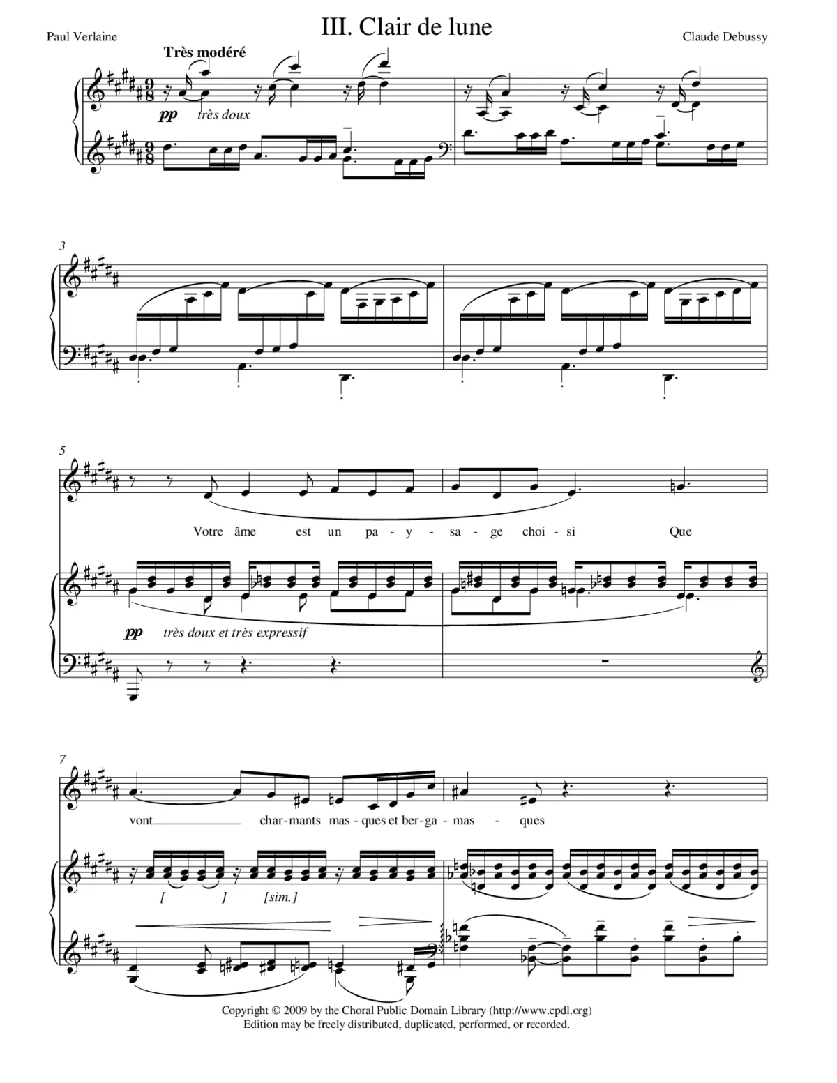 Clair de lune - Page 1