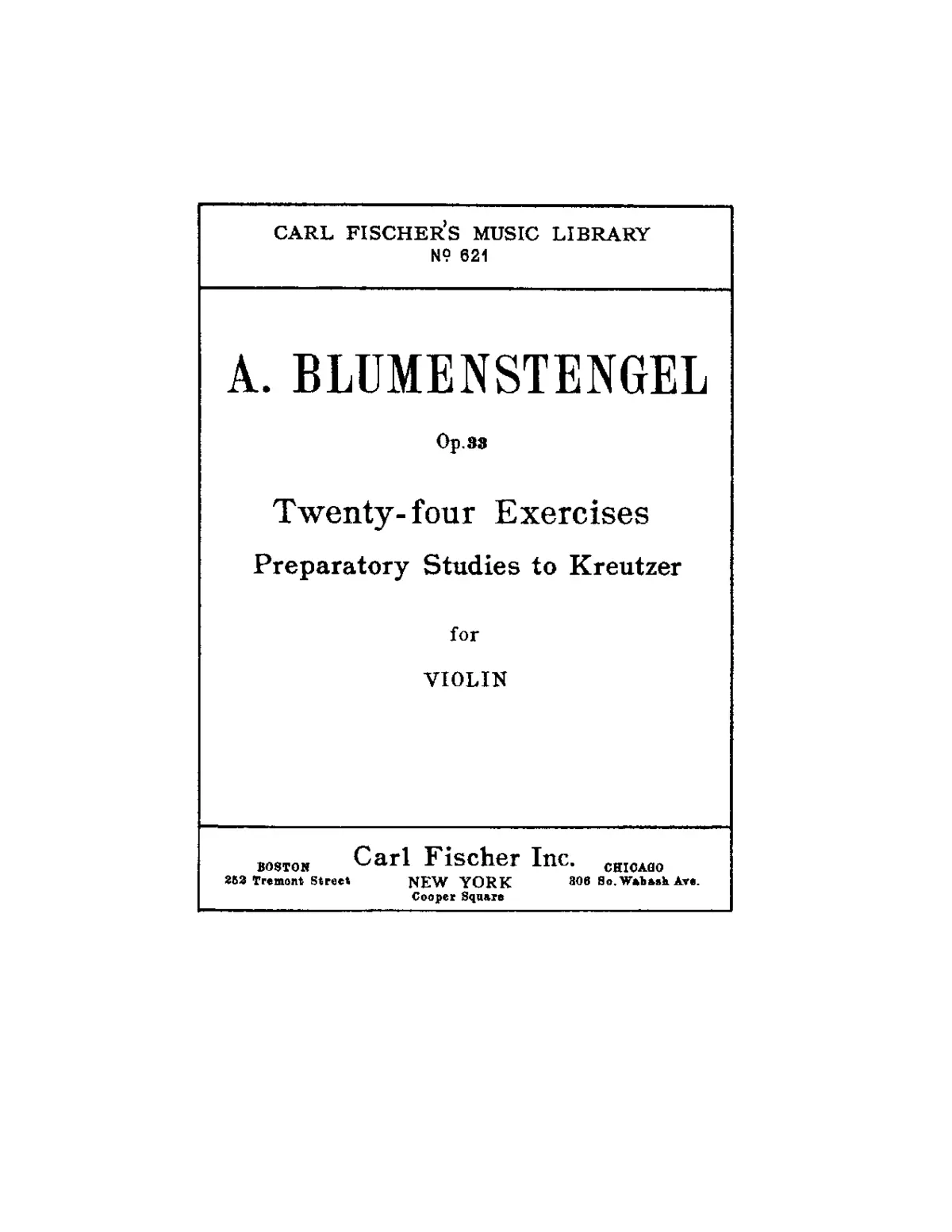 24 études pour violon, préparatoires aux études de Kreutzer - Page 1