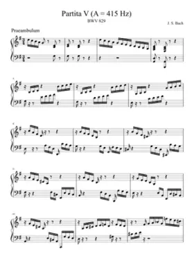 Partita in G major BWV 829