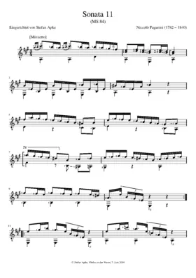 Guitar Sonata in A major