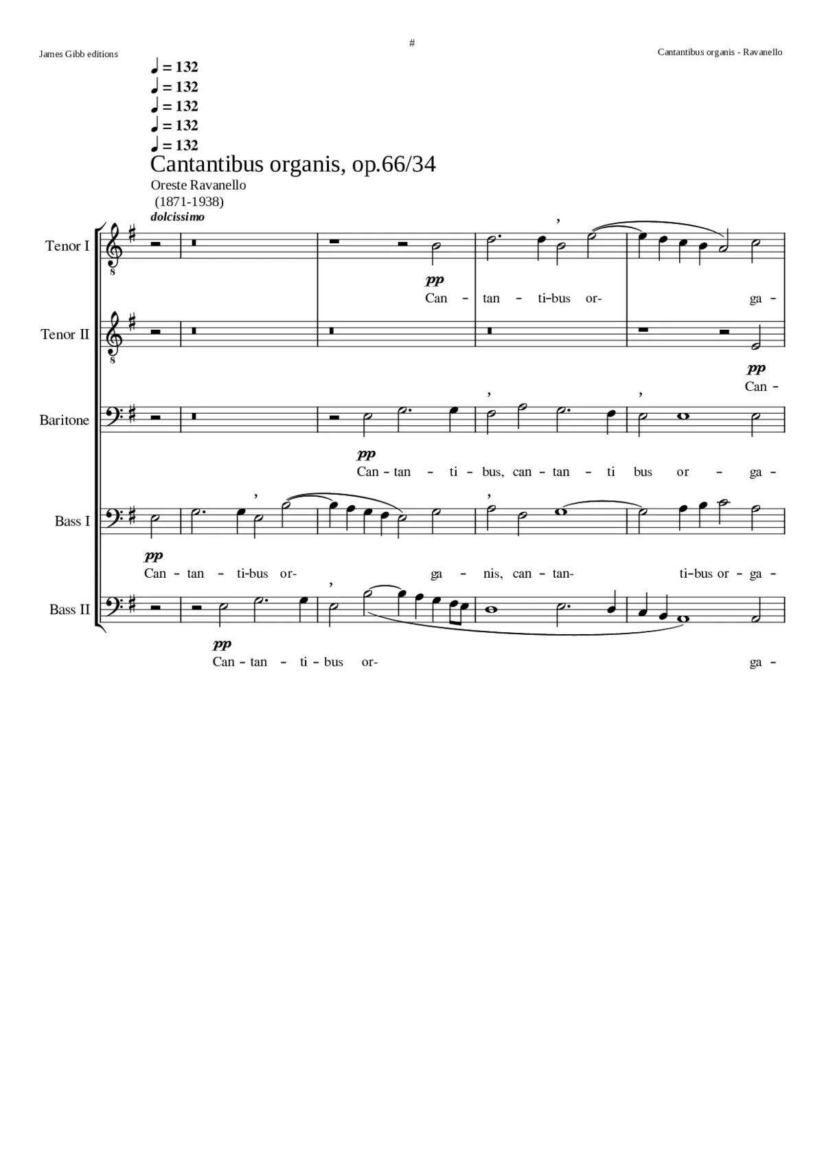 Cantantibus organis op.66/34 - Page 1