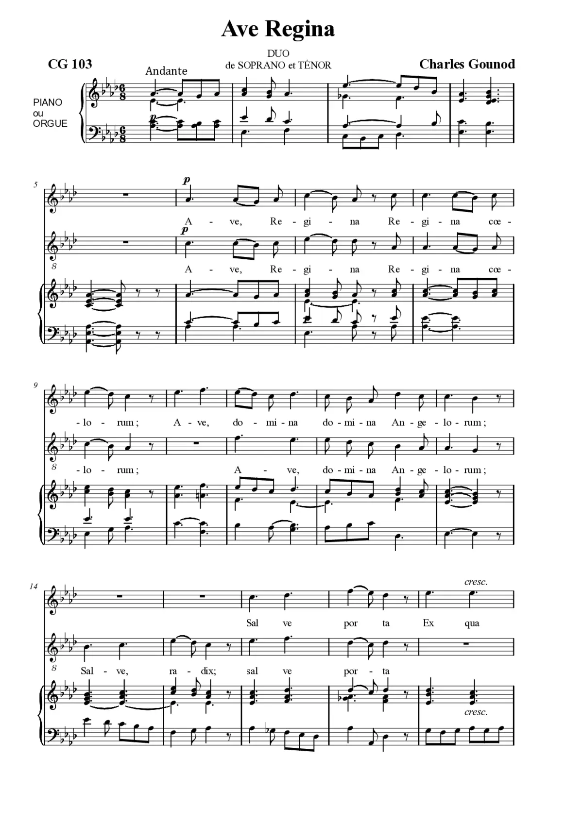 Ave Regina, CG 103 - Page 1
