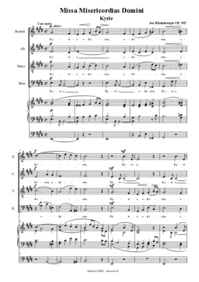 Missa Misericordias Domini, op. 192