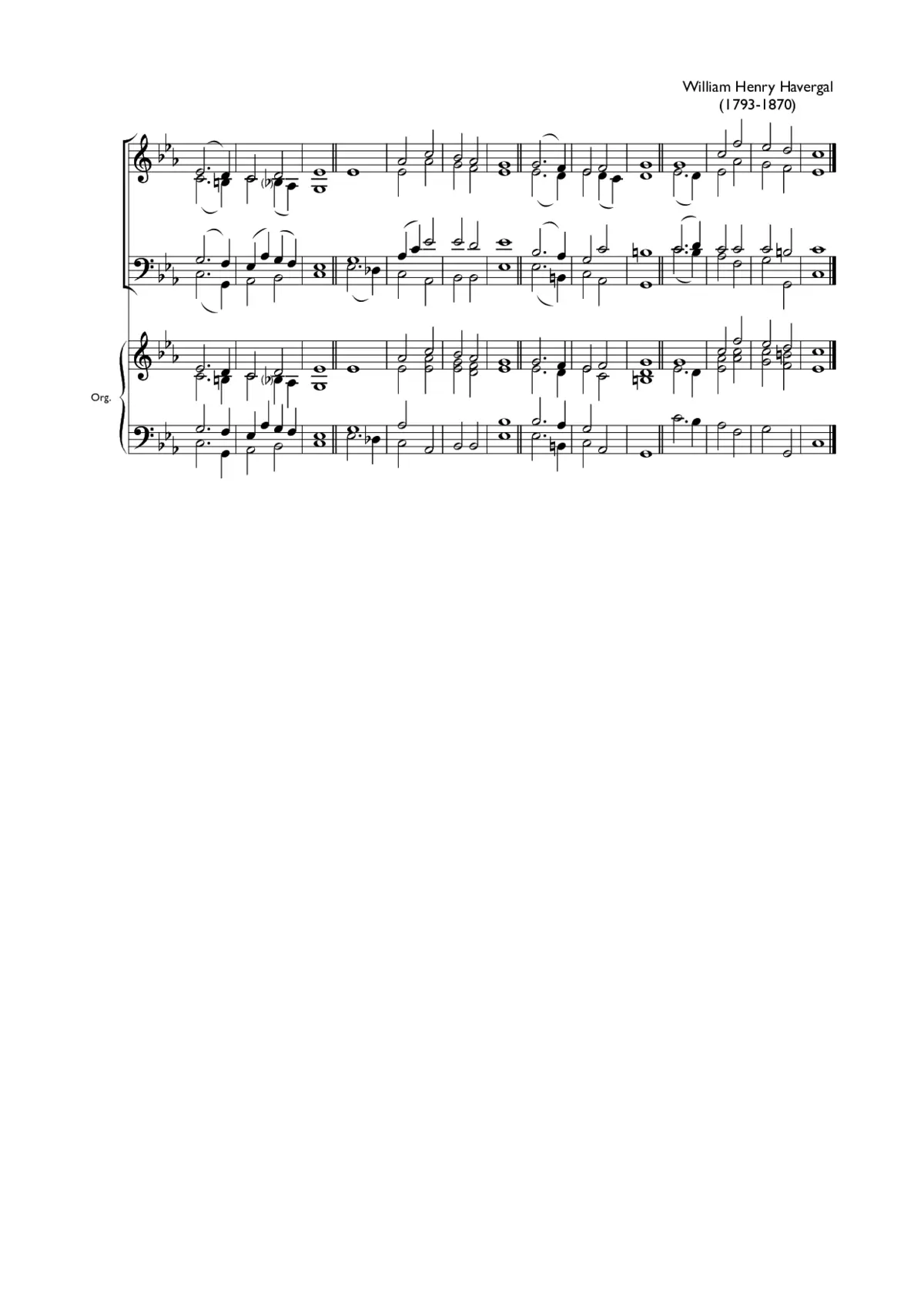 Double chant in C minor II - Page 1