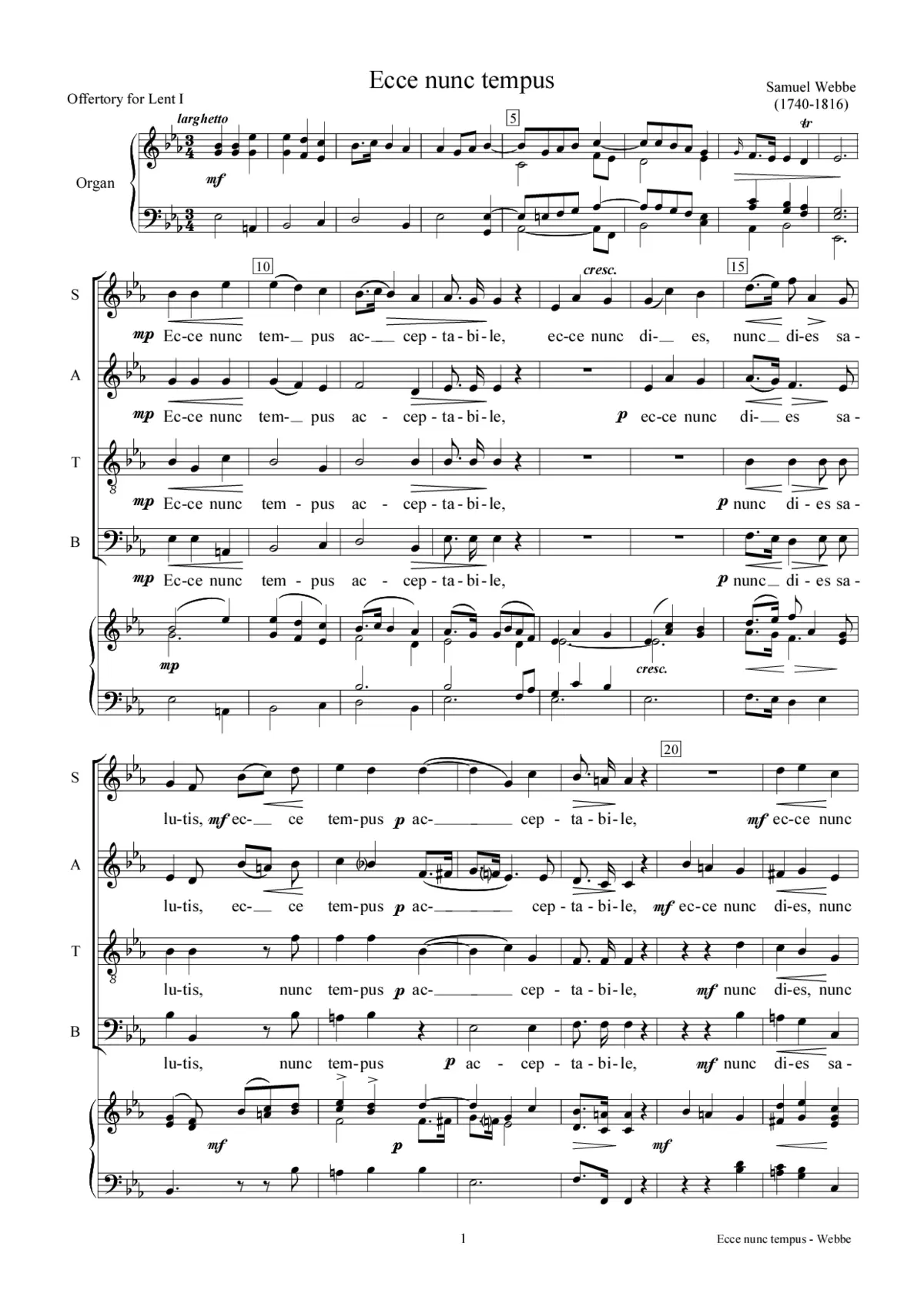 Ecce nunc tempus - Page 1