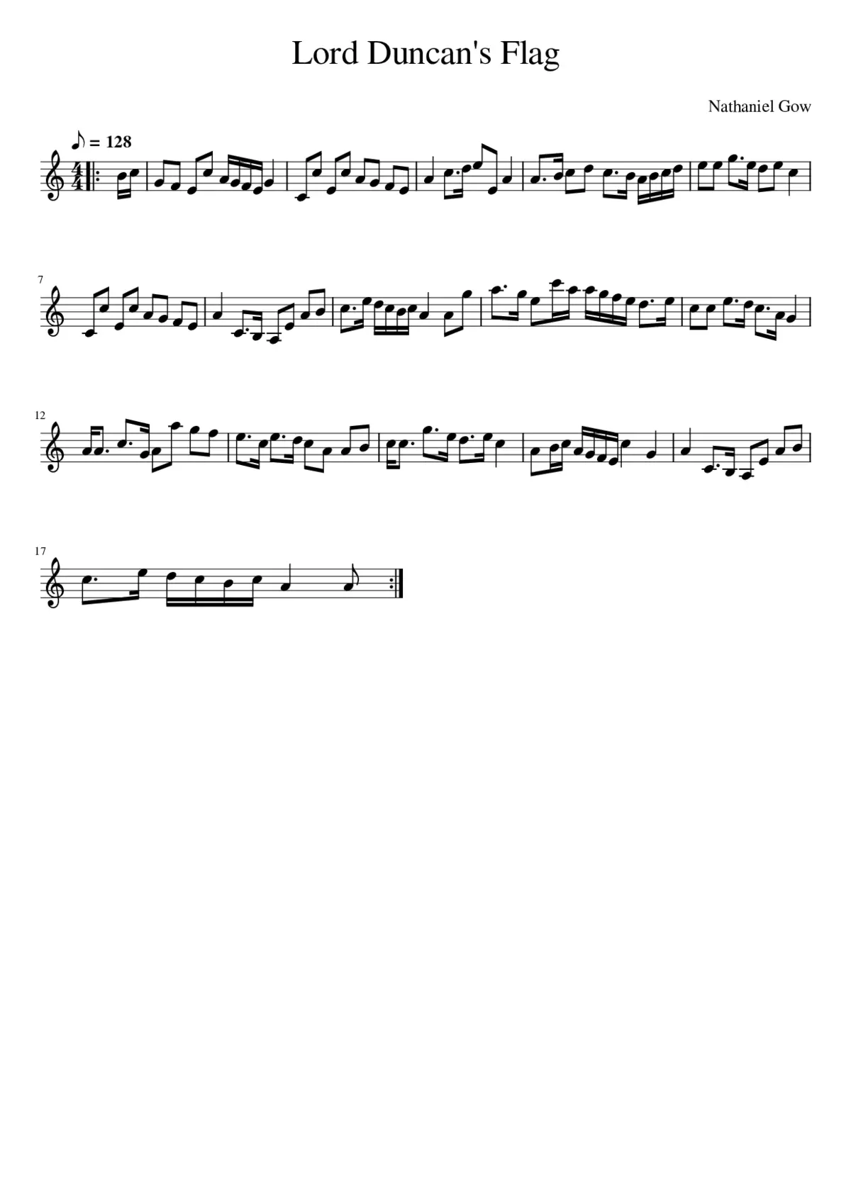 Lord Duncan's Flag - Page 1