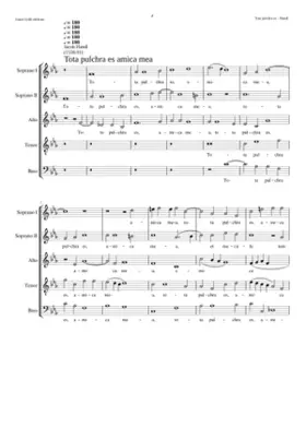 Tota pulchra es amica mea - Vulnerasti cor meum