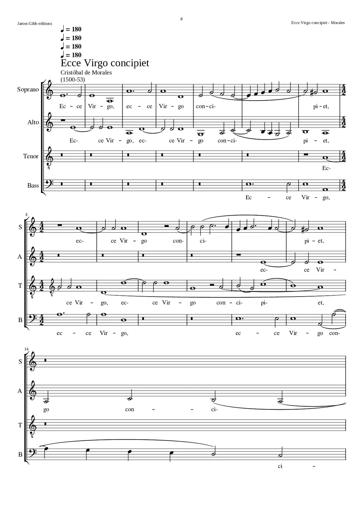 Ecce virgo concipiet - Page 1