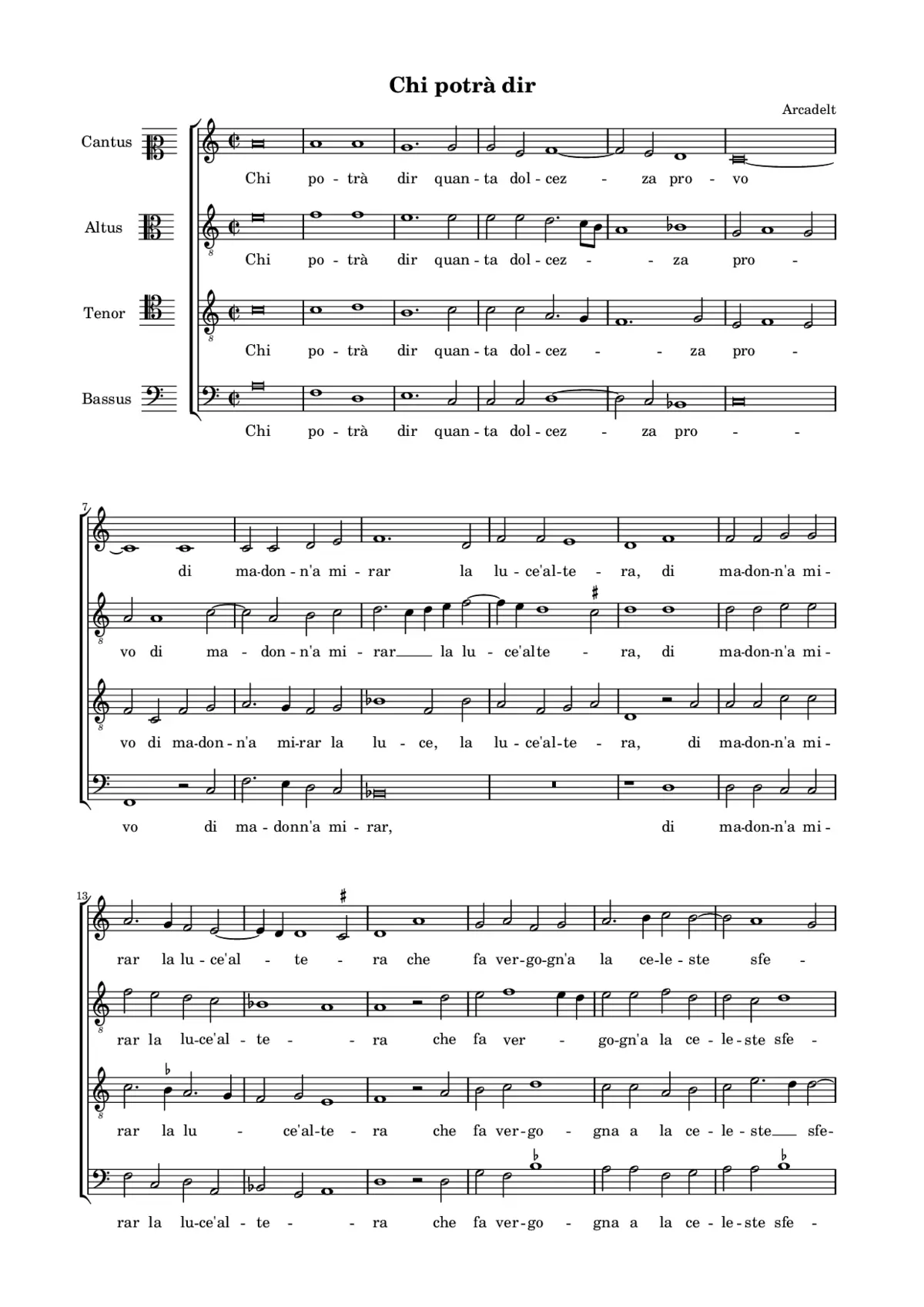 Chi potrà dir - Page 1