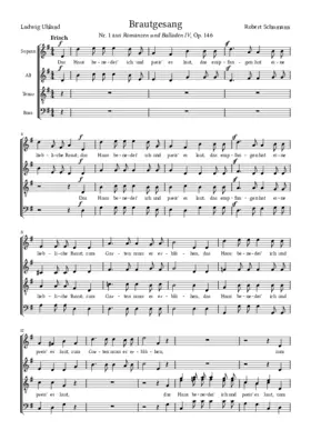 Brautgesang, Op. 146 No 1