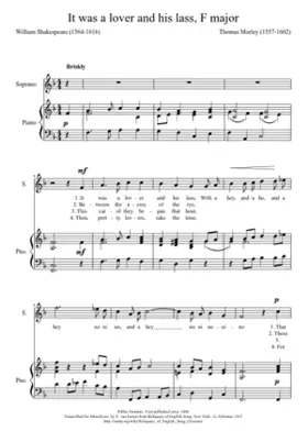 It was a lover and his lass