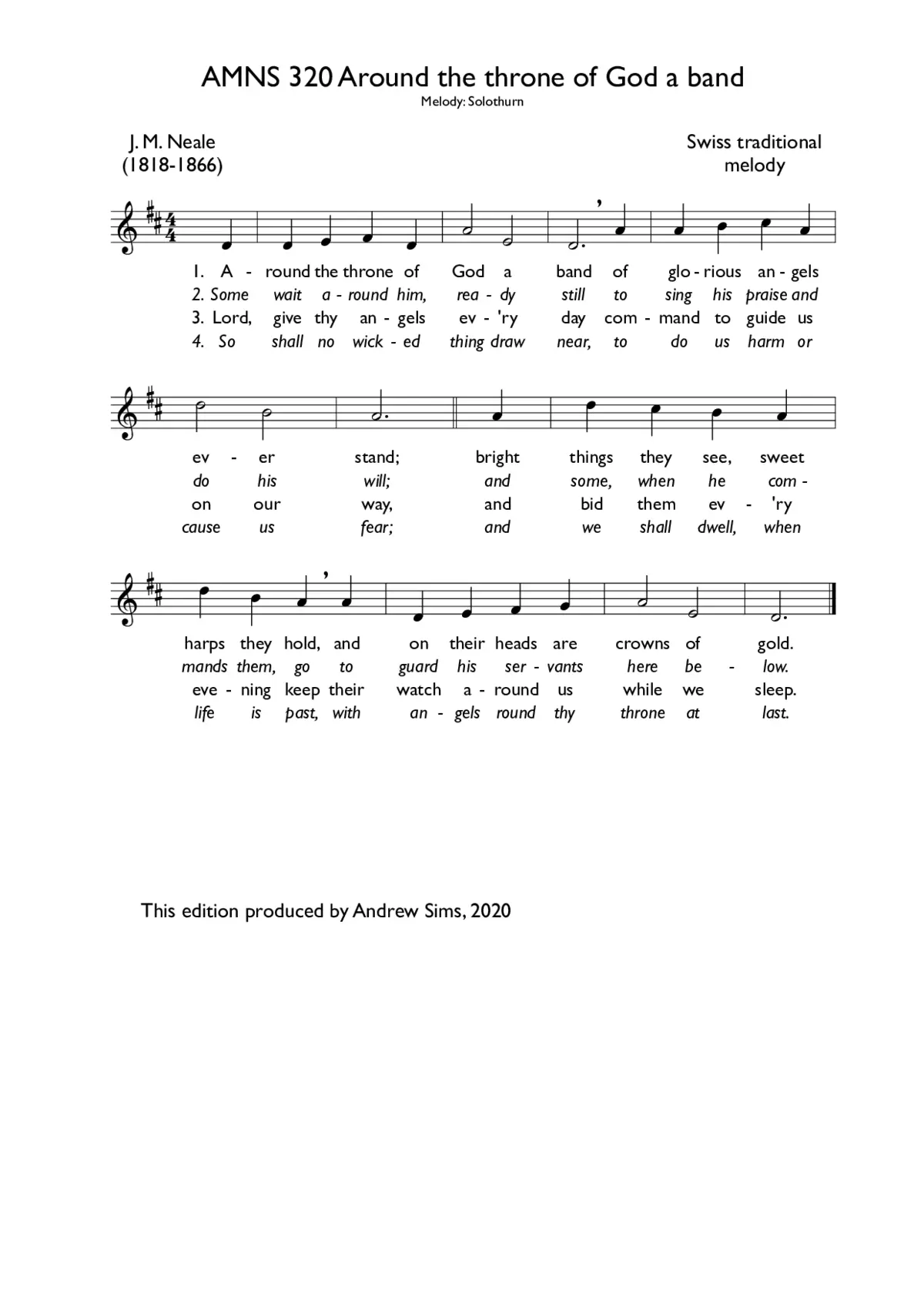 Around the throne of God a band - Page 1