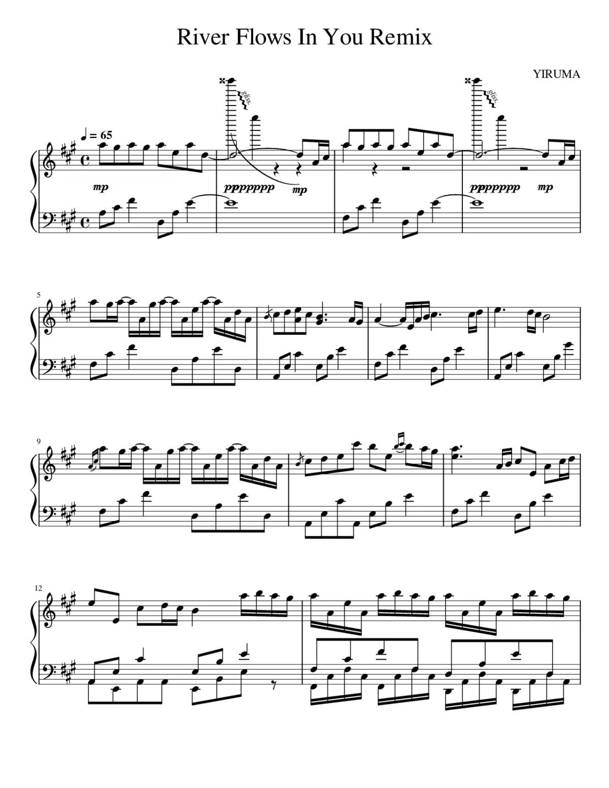 River Flows in You - Page 1