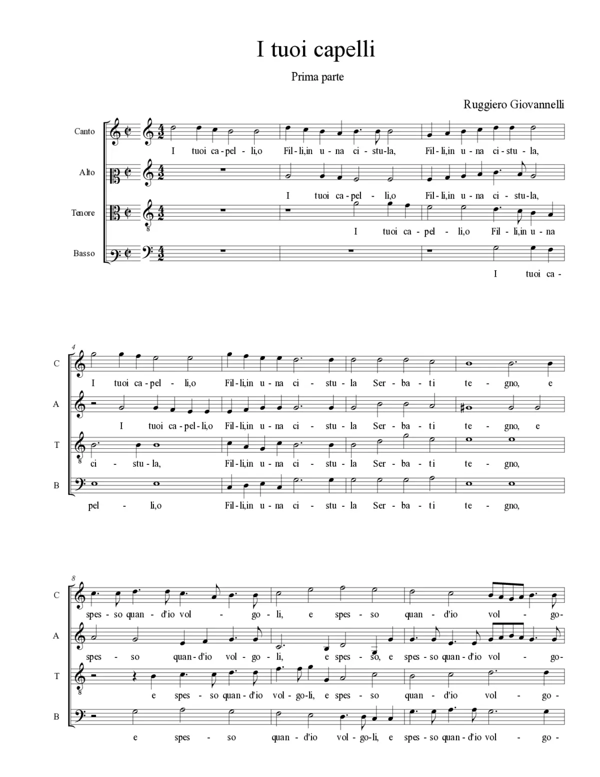 I tuoi capelli - Page 1