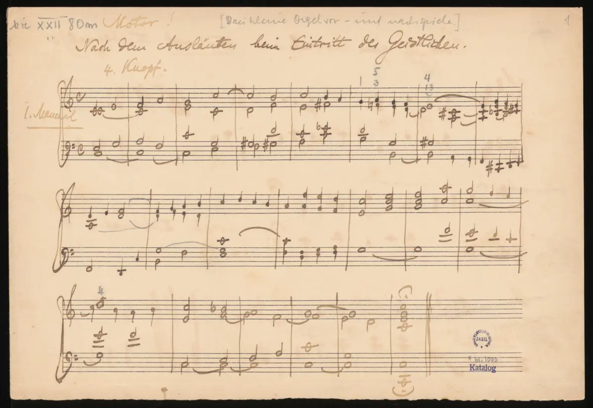 3 Kleine Orgelvor- und Nachspiele - Page 1