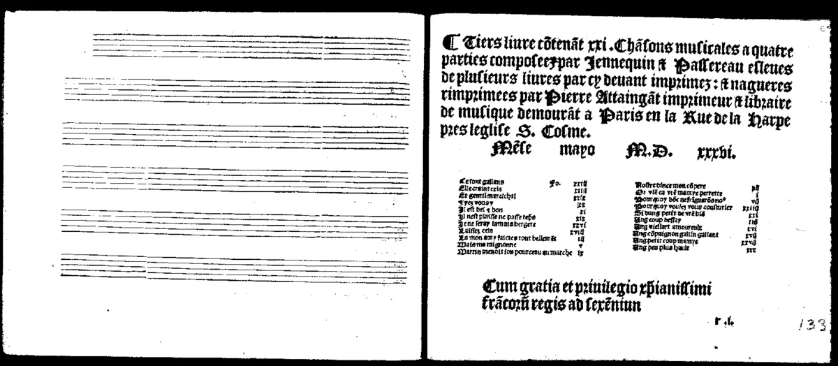 21 Chansons musicales esleves de plusieurs livres, Livre 3 - Page 1