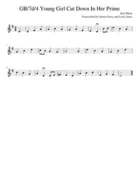 GB/7d/4 Young Girl Cut Down In Her Prime