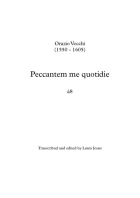 Peccantem me quotidie a 8