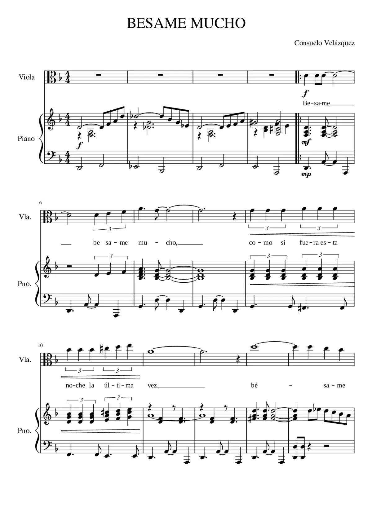 besame mucho - Page 1
