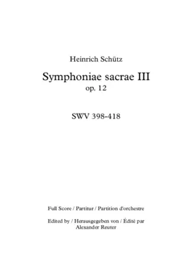 Symphoniae sacrae III, op. 12