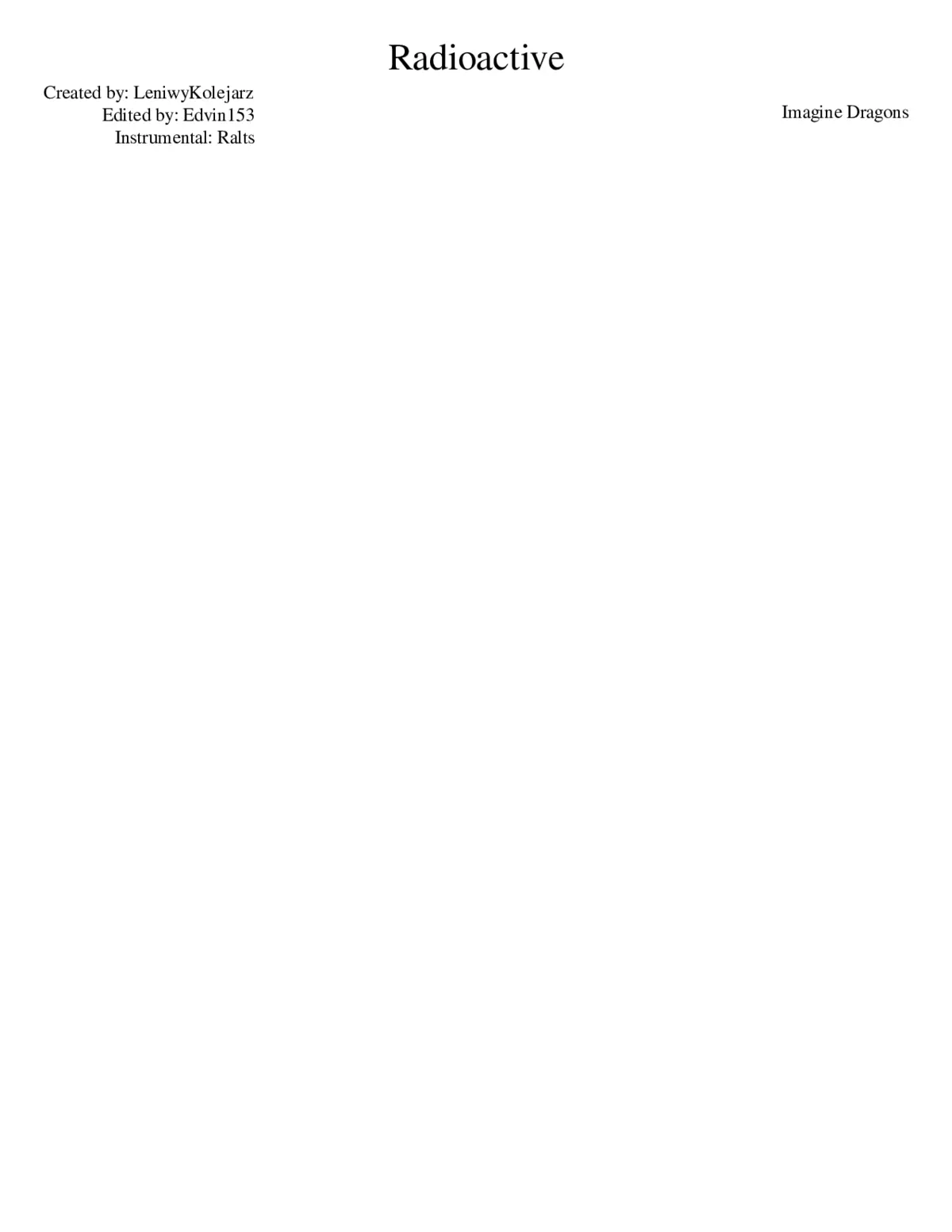 radioactive - Page 1