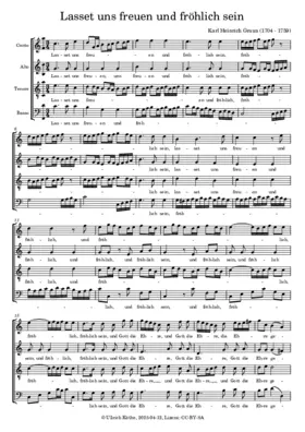 Lasset uns freuen und fröhlich sein