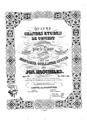 4 Grandes études de concert