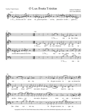 O lux beata Trinitas