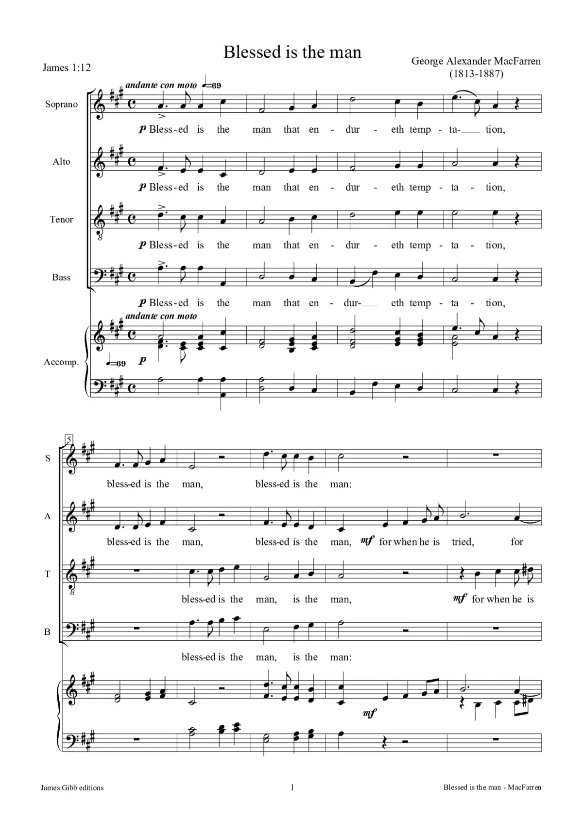 Blessed is the man - Page 1