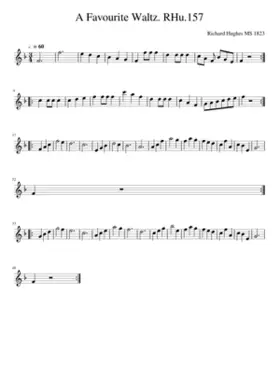 A Favourite Waltz. RHu.157