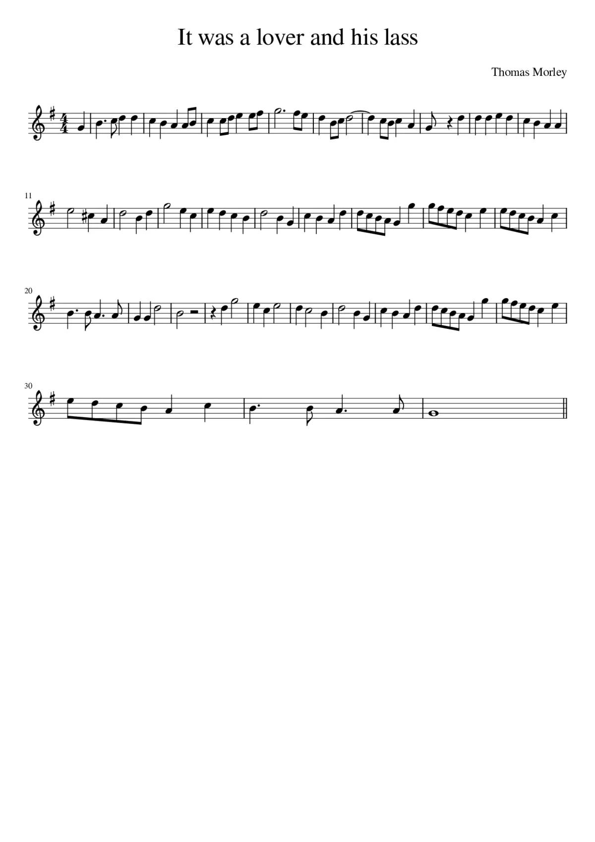 It was a lover and his lass - Page 1